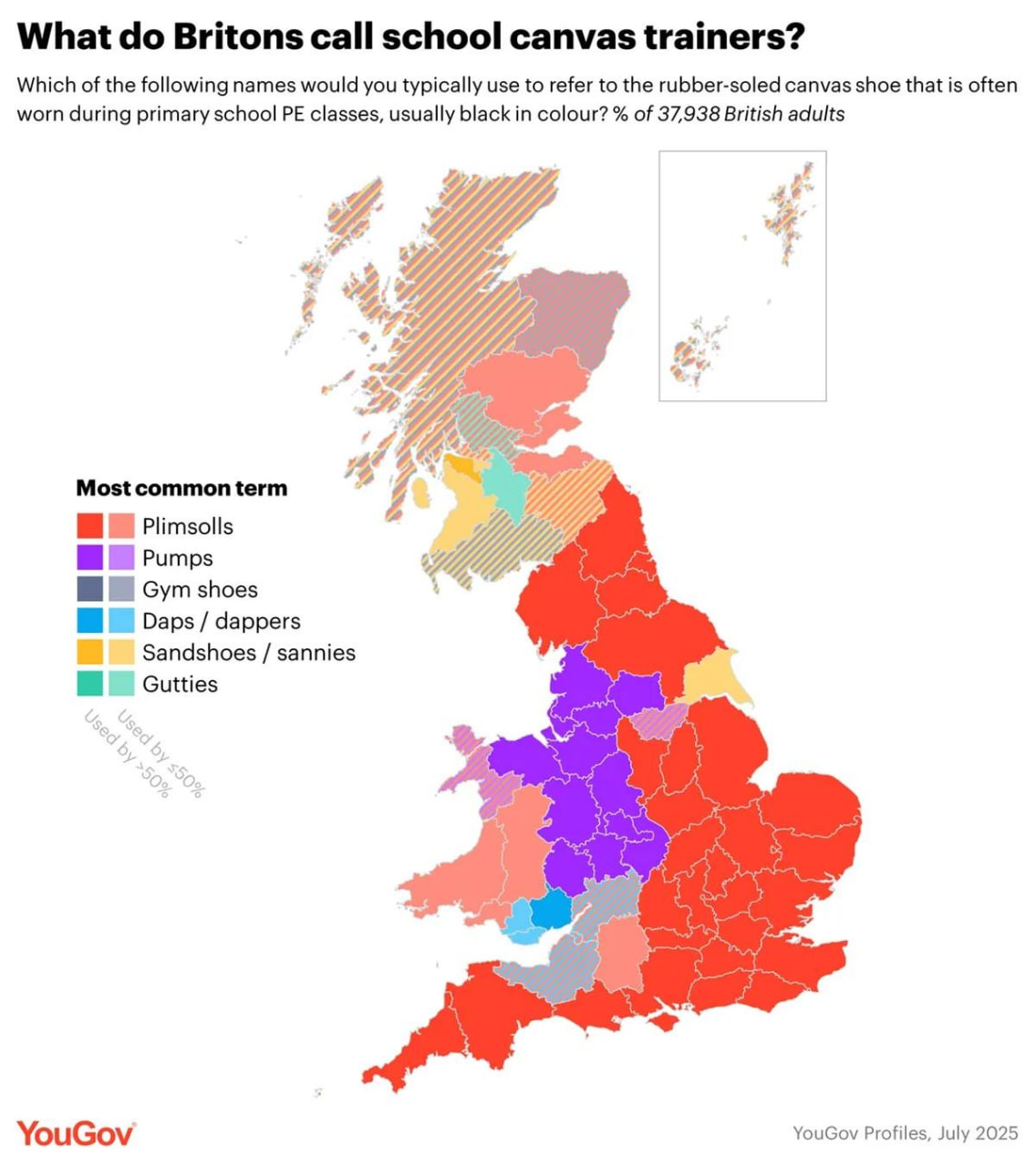 British words for school canvas trainers
