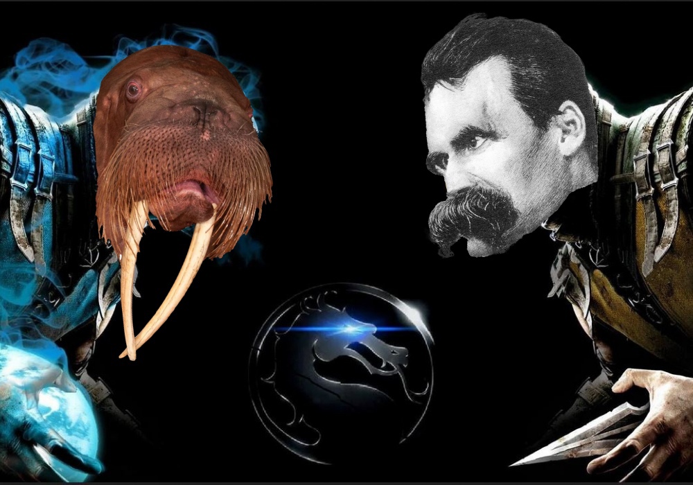 Nietzsche moustache vs walrus whiskers
