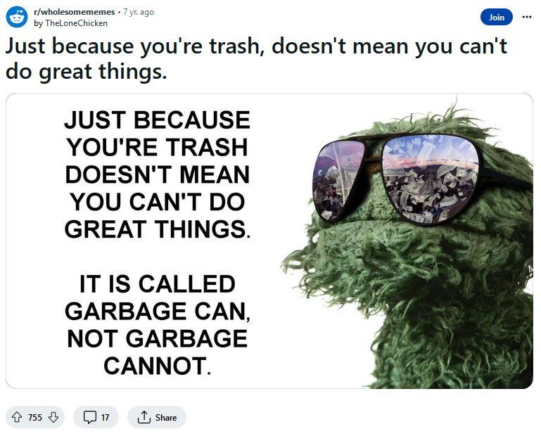 Garbage-cannot meme